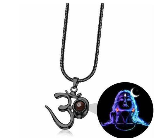 OM Pendant with Adiyogi | Black Stainless Steel Spiritual Pendant for Men, om pendant with adiyogi, adiyogi pendant for men, om pendant stainless steel, adiyogi chain pendant, black om pendant for men, adiyogi om tag pendant, spiritual pendant for men, mahadev om pendant, stainless steel adiyogi pendant, buy om adiyogi pendant online