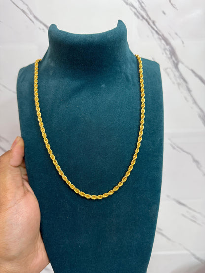 gold rope chain men, golden chain for men, stainless steel chain men, rope chain necklace men, gold plated chain men, men's casual chain, stylish chain for men, daily wear chain men, gold chain for boys, men's fashion chain

