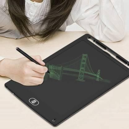 kids LCD writing tablet India, multicolor drawing tablet for kids, reusable writing board for children, 8.5 inch LCD writing screen, portable kids drawing tablet, eco-friendly kids learning device, LCD doodle tablet for kids, kids drawing and writing board India, 