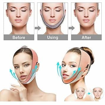  natural skin tightening belt, face lifting belt for women, face lift strap for wrinkles, chin lift strap, wrinkle smoothing belt, face slimming belt, contouring face strap