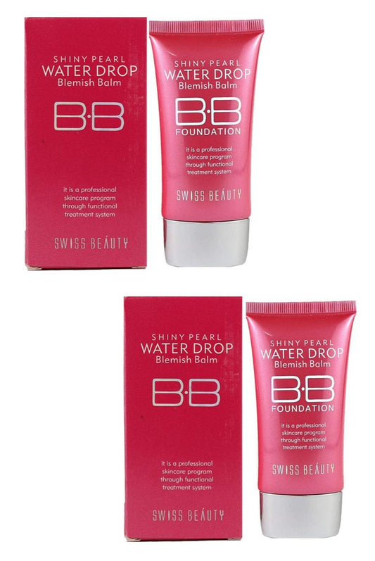 Swiss Beauty Shiny Pearl Water Drop BB Cream SPF15 Pack of 2 for Oily & Glowing Skin, BB cream for oily skin, Swiss Beauty BB cream, BB cream with SPF 15, BB cream for glowing skin, BB cream for daily use, lightweight BB cream, water drop BB cream, shiny pearl BB cream, best BB cream in India, BB cream for combination skin, BB cream for smooth skin, BB cream pack of 2, oil-control BB cream, sebum control BB cream, Swiss Beauty cream with SPF, daily wear BB cream for women, moisturizing BB cream, BB cream 