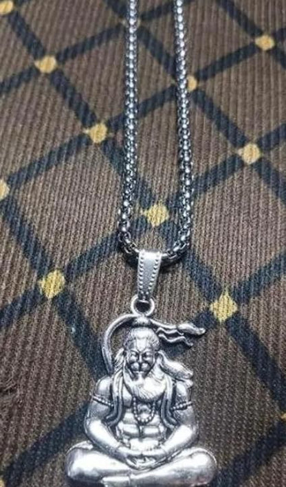 hanuman silver locket with chain for men, silver plated spiritual pendant for men, silver hanuman pendant necklace with chain, silver plated hanuman locket for daily wear, devotional hanuman pendant silver plated, men’s spiritual silver chain with hanuman pendant, buy silver plated hanuman locket online india, silver hanuman chain locket for men, religious silver plated pendant for hanuman devotees, spiritual silver pendant with hanuman design


