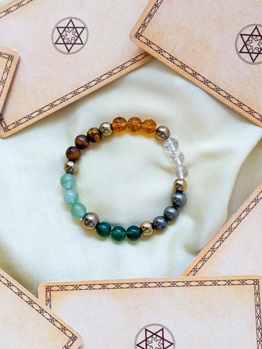natural gemstone crystal bracelet, money prosperity bracelet, dhan yog bracelet for money, elastic gemstone bracelet, prosperity crystal bracelet, natural stone bracelet for wealth, elasticated prosperity bracelet, gemstone bracelet for dhan yog, money and prosperity bracelet