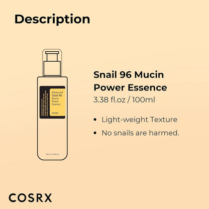 Korean snail serum for face hydration and repair, snail mucin serum for dry and oily skin, anti-aging and moisturizing snail essence India, 