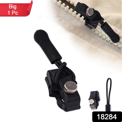 zipper repair clip for DIY clothing fixes, detachable zipper pull tab for broken zippers, handy zipper slider for suitcases and tents, reusable universal zip repair tool for emergency use