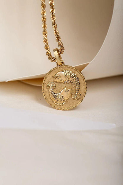 personalized astrology pendant for men, zodiac pendant necklace for women, astrology sign gold chain, custom zodiac pendant jewelry, gold astrology necklace unisex, zodiac sign charm necklace, astrology pendant for daily wear, zodiac symbol necklace gold plated, personalized horoscope pendant for men and women