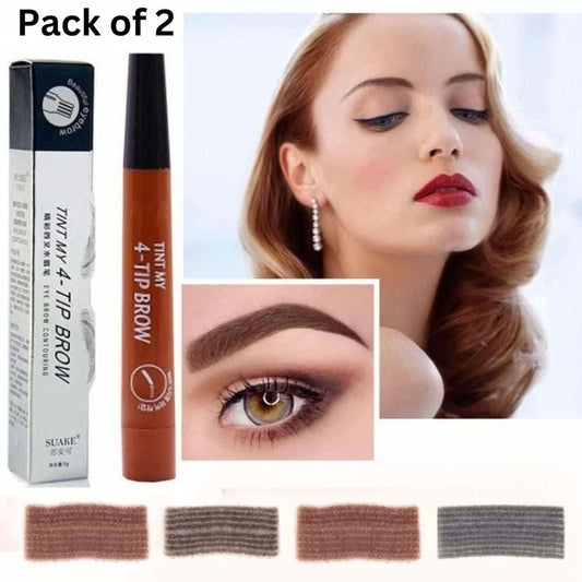Waterproof 4 Points Microblading Eyebrow Pen with Micro-Fork Tip Applicator for Precise Natural Brows, microblading eyebrow pen, waterproof eyebrow pen, 4 points eyebrow pen, micro fork tip eyebrow applicator, long-lasting eyebrow pen, waterproof microblading pen for eyebrows, precise eyebrow pen, eyebrow pen for natural look, easy to use eyebrow microblading pen, eyebrow pen color as per availability, smudge-proof eyebrow pen, eyebrow pen for Indian skin tone, microblading eyebrow pen pack of 1, eyebrow 