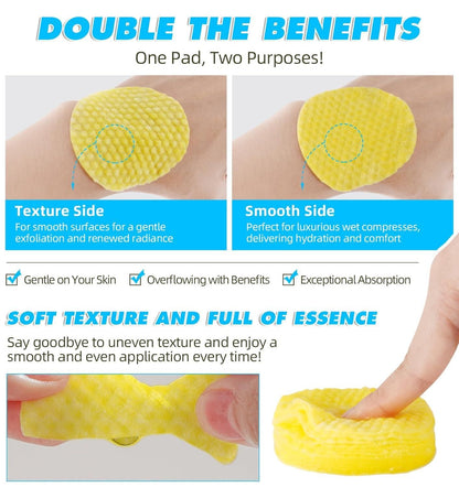 kojic acid pads for pigmentation and tan removal, face cleansing pads with natural ingredients, anti-pigmentation turmeric pads for women, turmeric kojic acid facial treatment pads India, skin glowing exfoliator pads online, kojic acid and turmeric brightening pads, cleansing pads for skin lightening and exfoliation