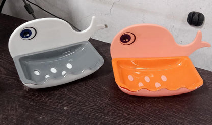 soap holder wall mounted, adhesive soap dish, bathroom soap stand, waterproof soap rack, fish shape sabundani, plastic soap container, kitchen soap holder