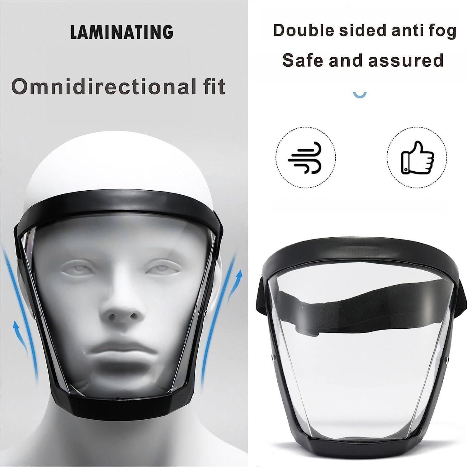 men’s face protection mask transparent anti-fog full shield, full face protective transparent mask for men India, anti-fog full face shield mask for daily use, clear face mask shield full protection anti-fog India, full face cover mask transparent anti-fog for men, comfortable face shield for men full transparent anti-fog

