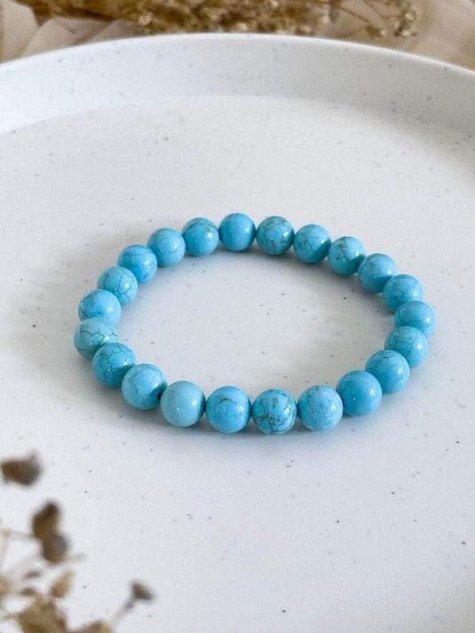 Firoza (Turquoise) Stone Beads Bracelet for Men & Women | Healing Crystal Gemstone Bracelet, turquoise bracelet, firoza bracelet, firoza stone bracelet, turquoise stone beads bracelet, firoza bracelet for men, firoza bracelet for women, healing crystal bracelet, turquoise bracelet benefits, original firoza stone bracelet, gemstone bracelet India, turquoise beaded bracelet online, spiritual bracelet for positivity
