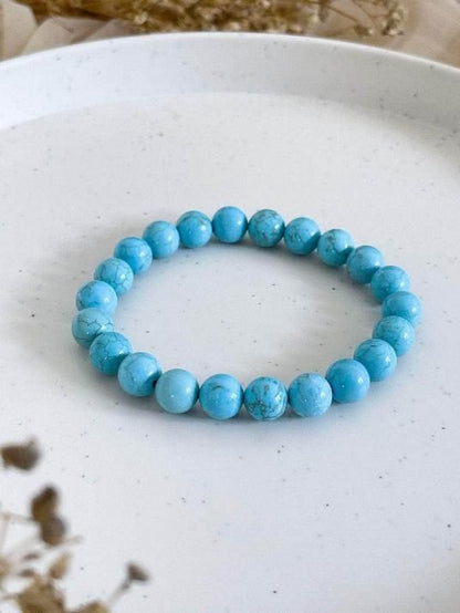Firoza (Turquoise) Stone Beads Bracelet for Men & Women | Healing Crystal Gemstone Bracelet, turquoise bracelet, firoza bracelet, firoza stone bracelet, turquoise stone beads bracelet, firoza bracelet for men, firoza bracelet for women, healing crystal bracelet, turquoise bracelet benefits, original firoza stone bracelet, gemstone bracelet India, turquoise beaded bracelet online, spiritual bracelet for positivity