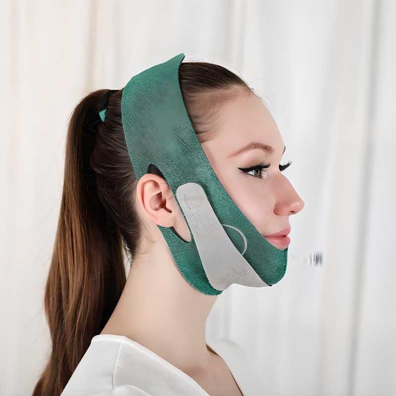 V-Shaped Line Chin Up Face Lift Strap for Women | Anti-Wrinkle Face Lifting Belt | Natural Skin Tightening & Contouring, face lift up strap, v-shaped chin lift strap, face slimming strap for women, anti wrinkle face lifting belt, chin up strap for face contouring, face tightening strap, facial contour lift belt, face firming strap for wrinkles, v-line face lift strap pack of 1, face lifting strap for skin elasticity, face lift strap for sagging skin, face shaping belt for women, face lift strap for natural 