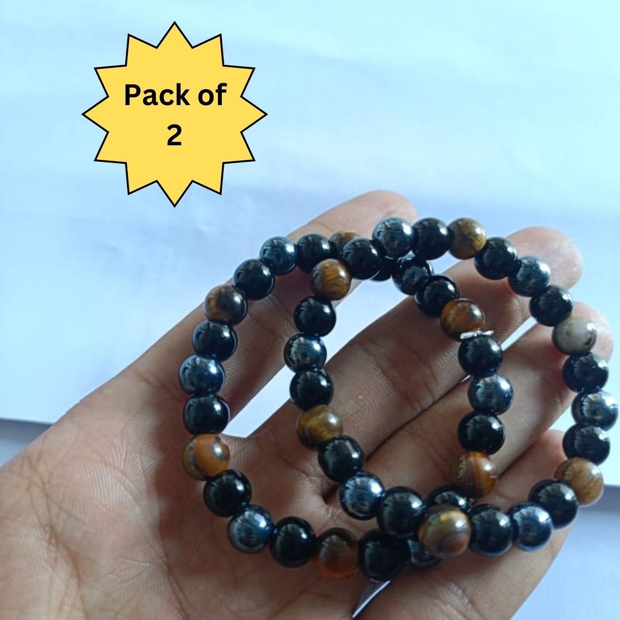 Tiger Eye Matte Black Beaded Bracelet for Men | Handmade Strand Bracelet Pack of 2, tiger eye bracelet, matte black beaded bracelet, tiger eye bracelet for men, black beaded bracelet, tiger eye stone bracelet, handmade tiger eye bracelet, men's tiger eye bracelet, tiger eye bracelet combo, strand bracelets for men, tiger eye beaded bracelet, men's fashion bracelet, pack of 2 bracelets, healing stone bracelet, handmade bracelet for men, tiger eye and black beaded bracelet, tiger eye bracelet set, tiger eye

