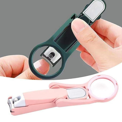 best nail clipper with magnifying glass for elderly India, precision nail cutter with stainless steel blades, safe nail trimmer for kids and seniors India, magnifying glass nail clipper for accurate trimming, nail clipper with enhanced visibility lens India, stainless steel nail cutter for all age groups, ergonomic nail clipper with magnifier for safe trimming, nail trimmer with magnifying feature for home use, magnifying nail clipper for children and adults, high-quality nail cutter with zoom lens India

