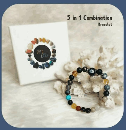 natural stone bead bracelets for men and women, multicolor stone bracelet set unisex, pack of 2 natural stone bead bracelets, stylish multicolor stone bracelets for daily wear, men's and women's natural stone bead bracelet set, multicolor natural gemstone bracelets pack, natural stone bead wristbands for men and women, colorful stone bracelets set of two, multicolor natural bead bracelets unisex style