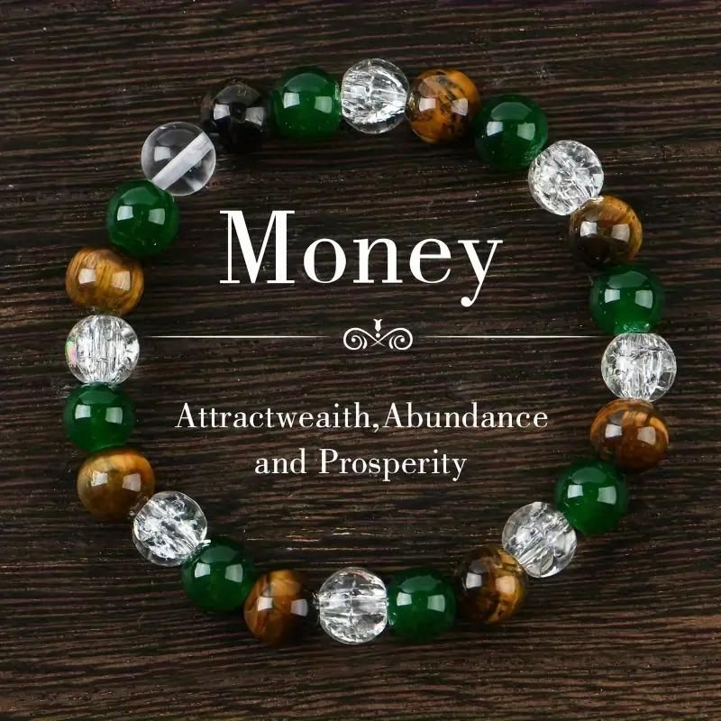 prosperity bracelet, success bracelet, healing bracelet, wealth bracelet, beaded stretch bracelet, bracelet for men and women, unisex healing jewelry, crystal bracelet combo, energy bracelet, spiritual jewelry

