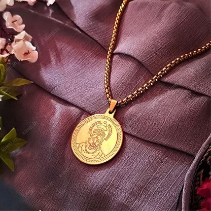 Gold Plated Hanuman Locket With Chain – Devotional Pendant Necklace for Men, gold plated hanuman locket, hanuman pendant with chain, hanuman locket for men, hanuman gold chain, gold hanuman necklace, spiritual pendant for men, bajrangbali locket gold, hanuman jewellery for men, devotional chain locket, gold religious pendant

