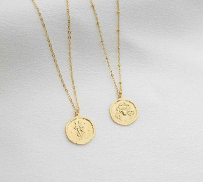 Gold Plated Zodiac Sign Necklace | Personalized Astrology Pendant for Men & Women, zodiac sign necklace, gold plated zodiac necklace, astrology pendant for men, zodiac necklace for women, zodiac sign locket gold, gold zodiac pendant, personalized zodiac sign necklace, sun sign pendant, horoscope sign necklace, astrology jewelry gold, zodiac locket for daily wear, zodiac charm necklace, gold astrology necklace for girls, zodiac jewelry India, zodiac sign necklace combo
