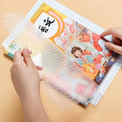 PP plastic book covers for school, self-adhesive book covers in 3 sizes, clear plastic book covers for notebooks, easy stick-on book covers India, waterproof transparent book cover sheets, school book protection covers, office use plastic book covers, assorted size book covers for students, durable self-adhesive transparent book wraps