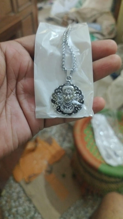Hanuman pendant, Bajrangbali necklace, oxidised silver chain, religious pendant for men, Hanuman Ji jewelry, silver chain necklace, spiritual jewelry, Hindu deity pendant, men's religious necklace, oxidised silver pendant, Bajrangbali jewelry, Hanuman necklace for men, silver religious pendant, traditional pendant necklace, men's oxidised silver jewelry, Hindu religious necklace, protective pendant for men, silver chain for men, Hanuman Ji locket, religious necklace for men

