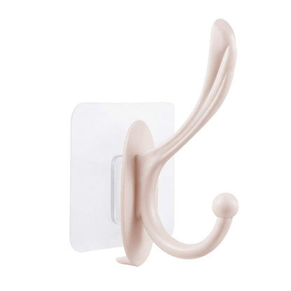 Easy-to-install self-adhesive wall hook, plastic. adhesive wall hook, waterproof wall hook, kitchen towel hook, bathroom hook, oil proof wall hanger, key holder, self adhesive hook, no drill hook