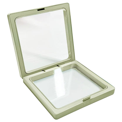 Floating jewelry display case for bracelet necklace rings