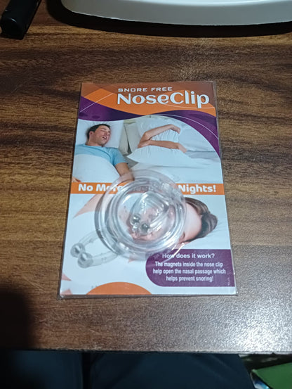 Silicone magnetic anti snore nose clip for men and women