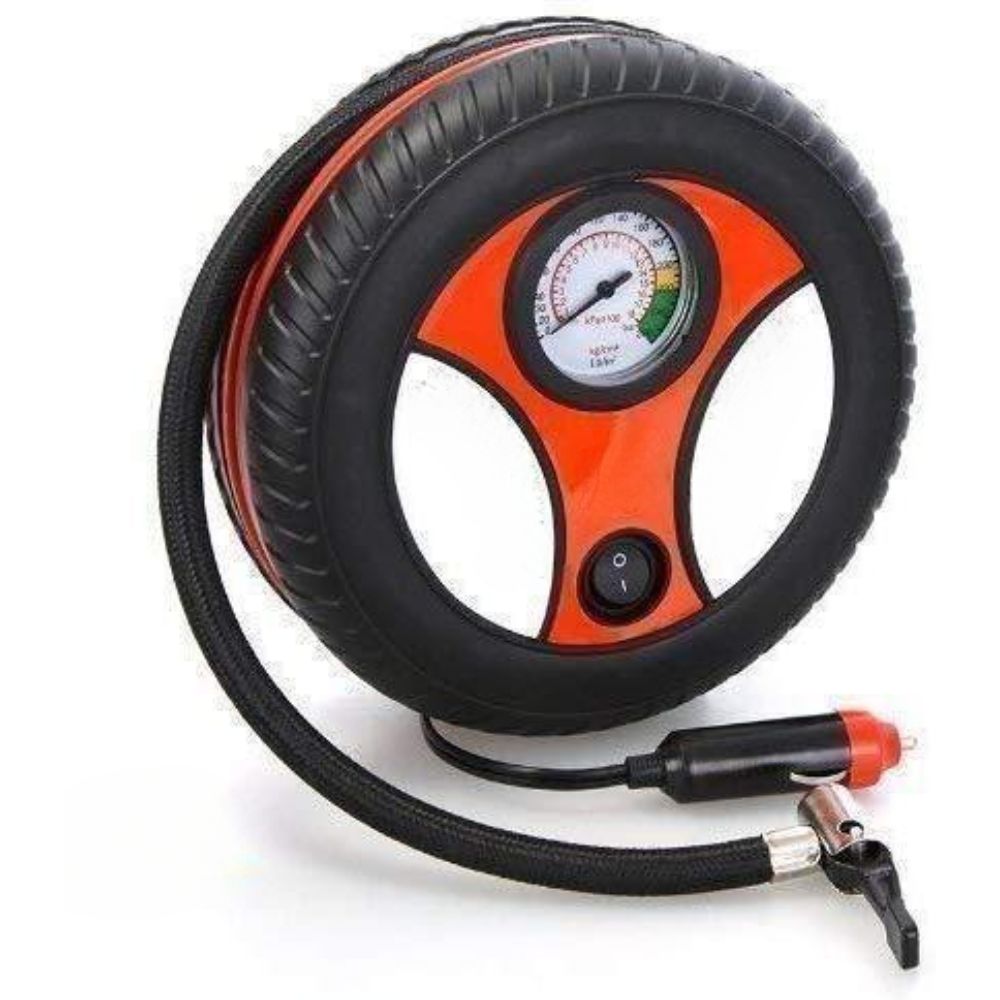 Automatic Car Air Compressor Mini Foot Pump – Portable Tire Inflator (1 Piece)