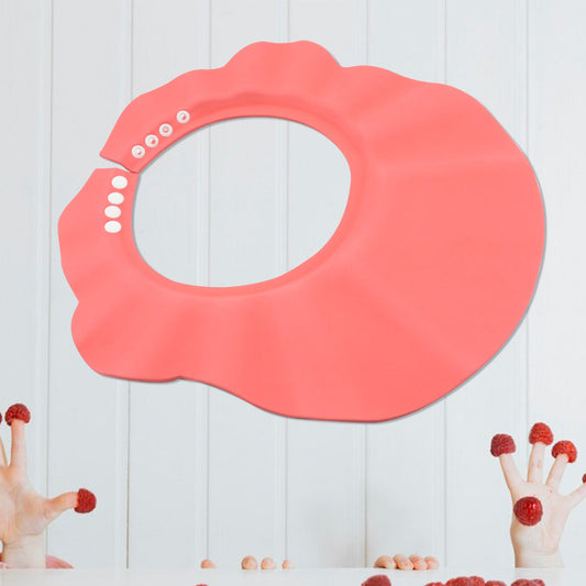 Infant shampoo protection cap keeping eyes and ears safe from water