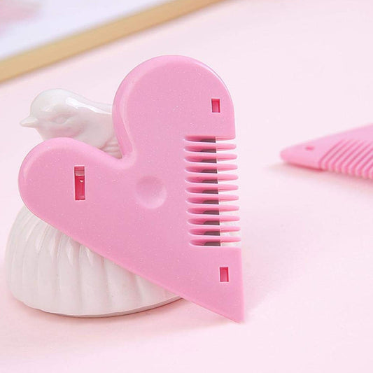 Heart Shape Plastic Hair Cutting Scissors, Heart shape hair cutting scissors for baby girls lightweight