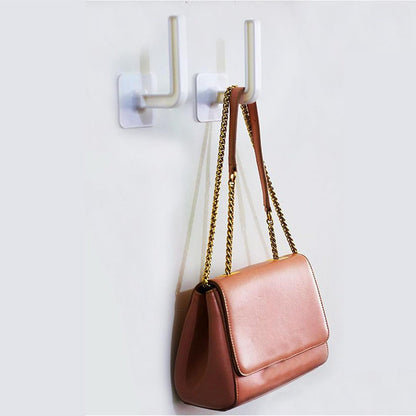 Hanging bathroom organizer tray with drain holes and strong adhesive hooks