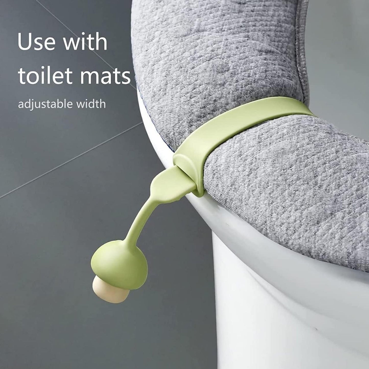 EasySeat Lifter Band, Bathroom silicone toilet lid lifter band soft grip mushroom