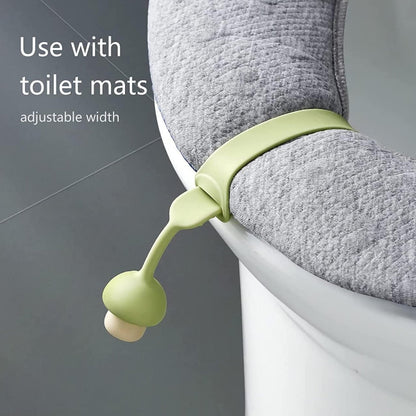 EasySeat Lifter Band, Bathroom silicone toilet lid lifter band soft grip mushroom