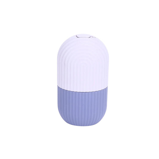 Beauty ice roller for face and eye massage with cooling silicone cube