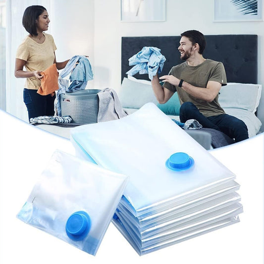 Big capacity vacuum seal bags for clothes and blankets

