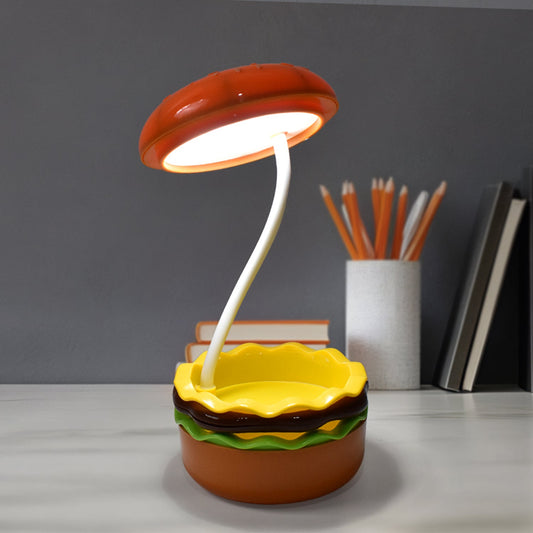 Foldable Burger Light, Burger shaped LED night lamp folding and rechargeable for kids