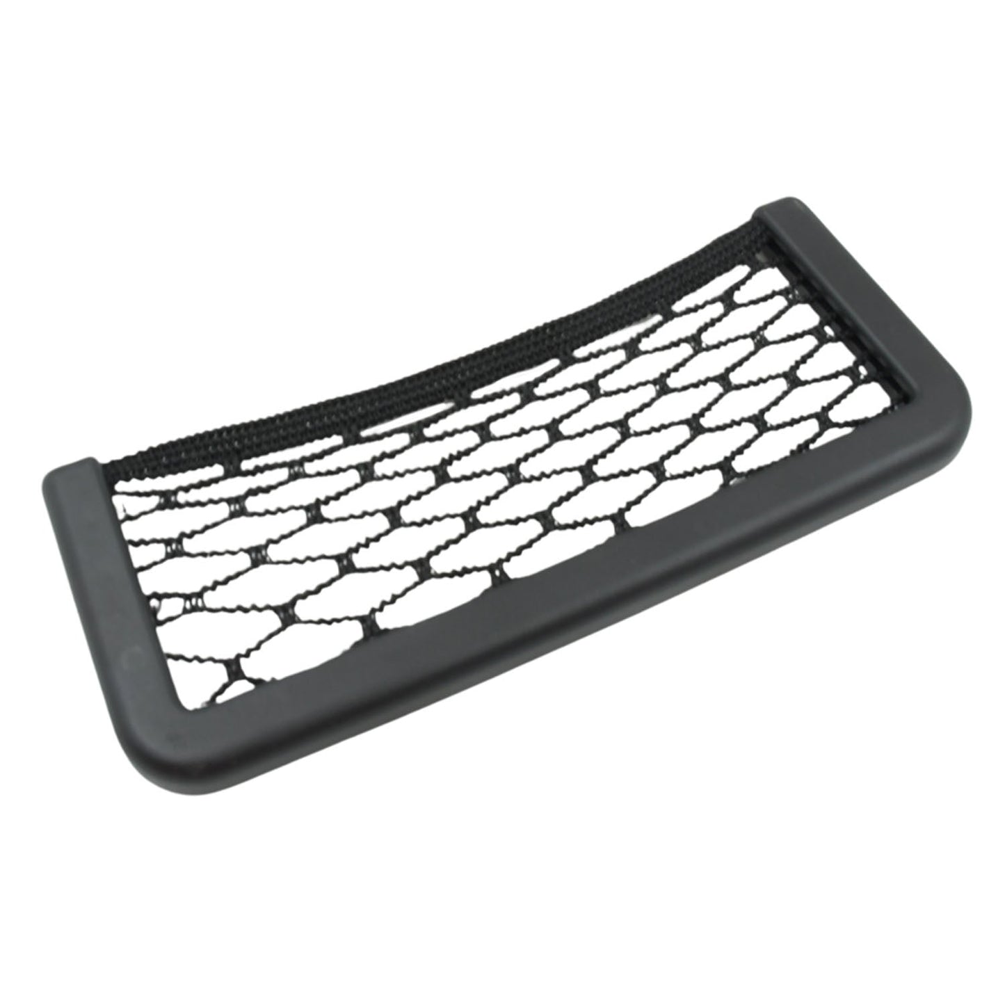 Portable car mesh string organizer bag with 3M backing