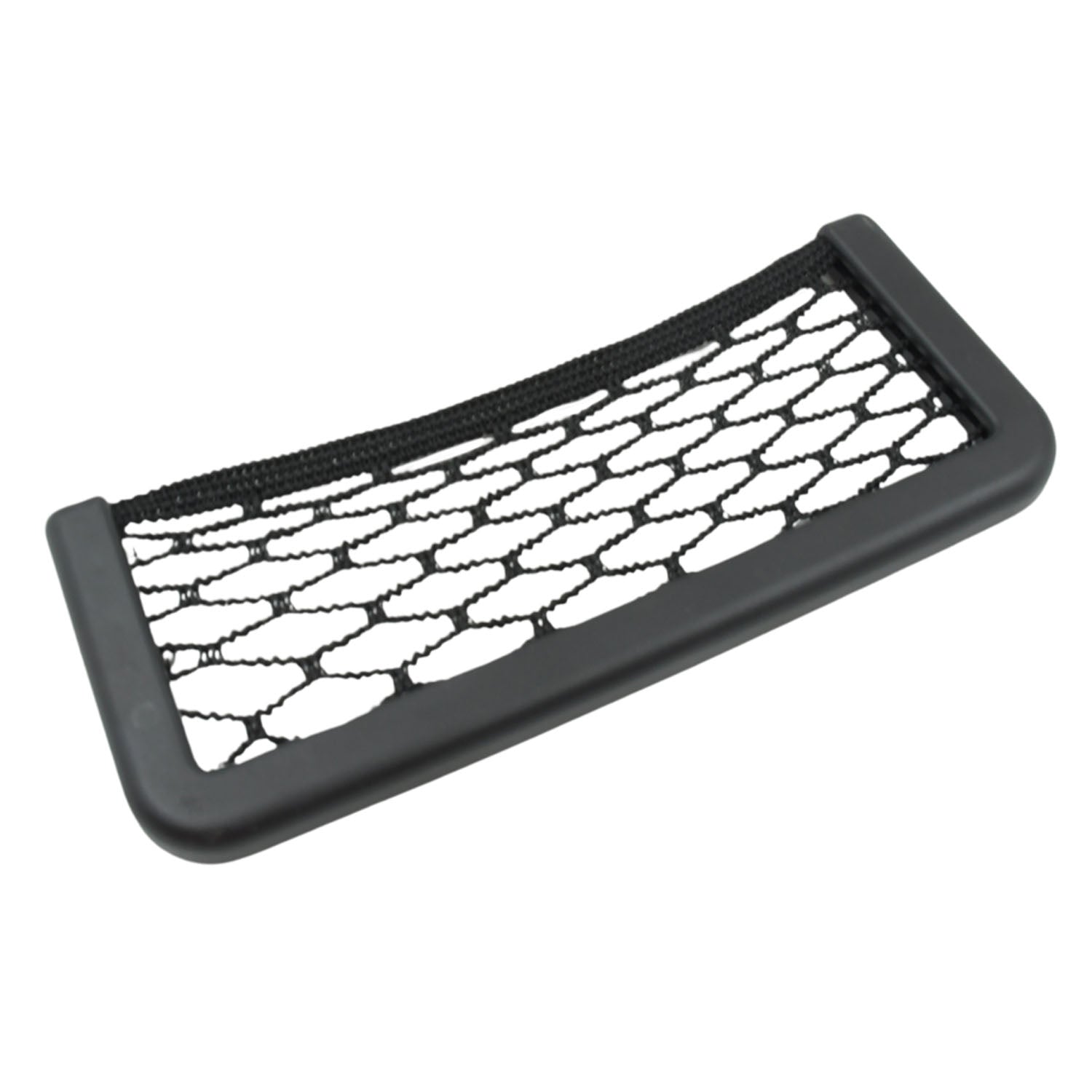 Portable car mesh string organizer bag with 3M backing