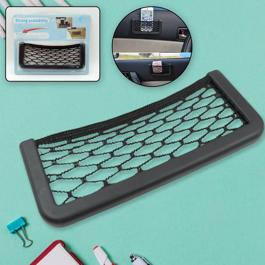 Car storage mesh string bag with strong 3M adhesive tape