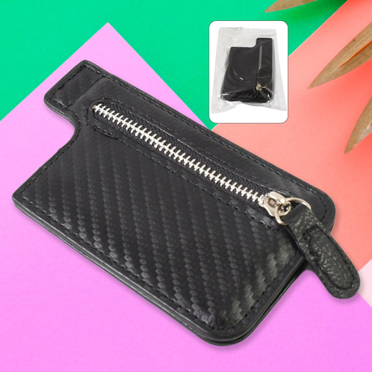 Adhesive PU leather card wallet phone attachment with stand