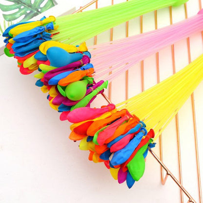 Easy fill and tie water balloon bunch for outdoor fun