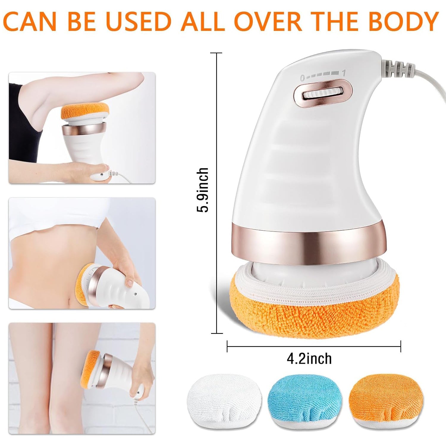 Electric vibration massager with multiple speed modes for belly