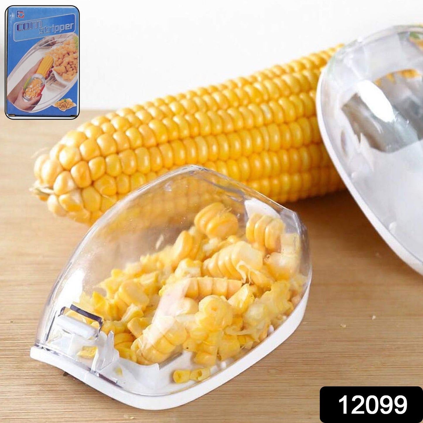 plastic corn peeler with sharp steel blade, corn stripper for sweetcorn and bhutta, handy corn remover tool for kitchen use