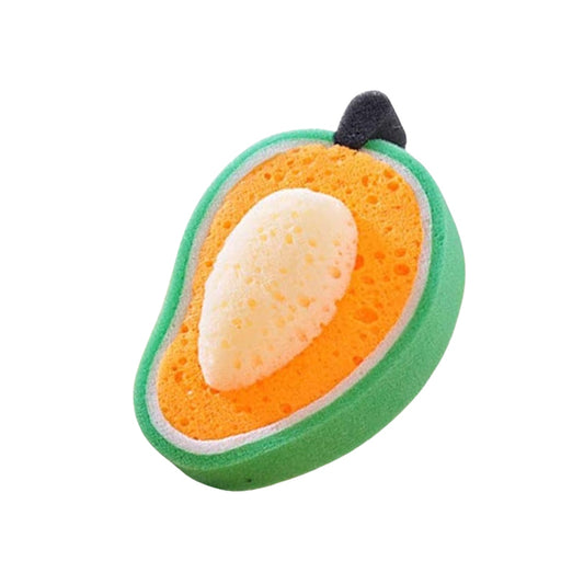 Cute mango shape dishwashing sponge for kitchen cleaning