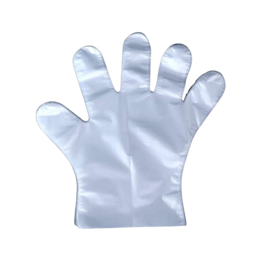 Disposable plastic gloves pack of 100 for kitchen food safety