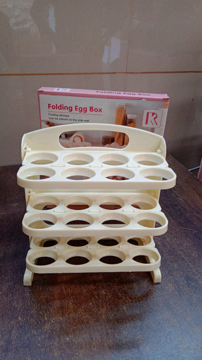 3-layer flip foldable egg container tray 24 count