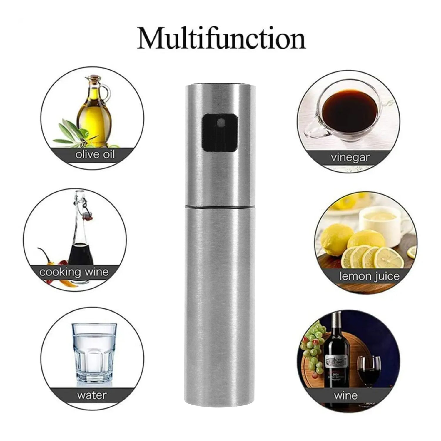 Sleek Design Oil Spray Bottle for Dosa, Transparent glass kitchen spray bottle with food grade materials