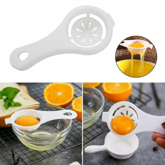 Wheat straw egg yolk separator with handle, designed to filter egg whites quickly for cooking and baking