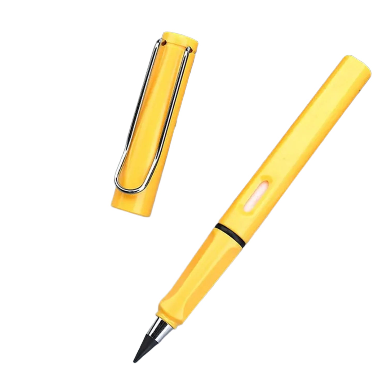 Everlasting pencil inkless metal tip with replaceable head and eraser